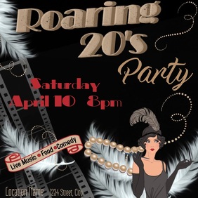 390 Roaring 20s Customizable Design Templates Postermywall