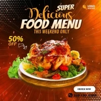 Roast Chicken Video Ads Instagram Plasing template
