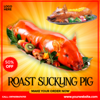 Roast Suckling Pig Day Wpis na Instagrama template