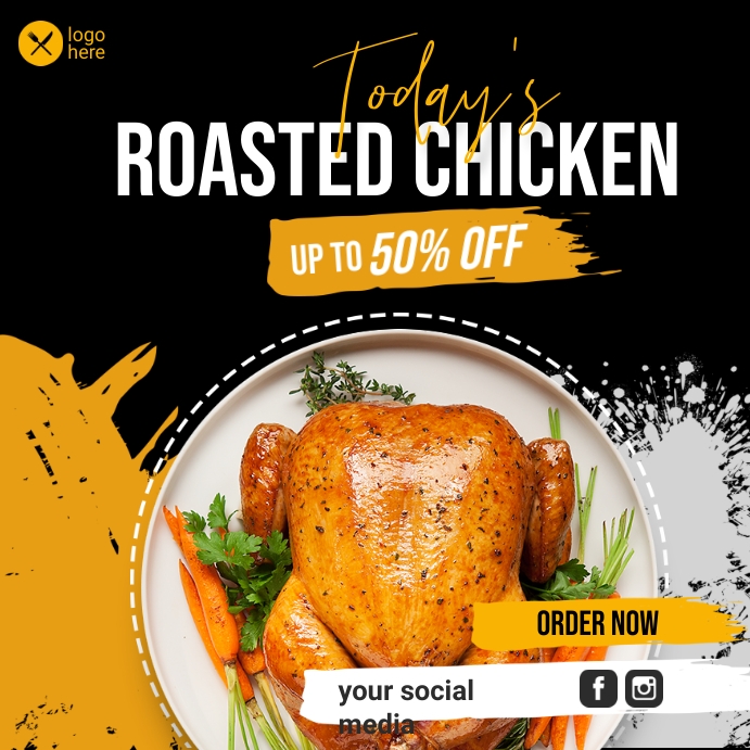 Roasted Chicken Menu Template PosterMyWall