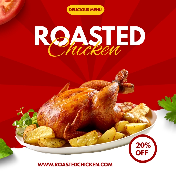 ROASTED CHICKEN MENU TEMPLATE | PosterMyWall