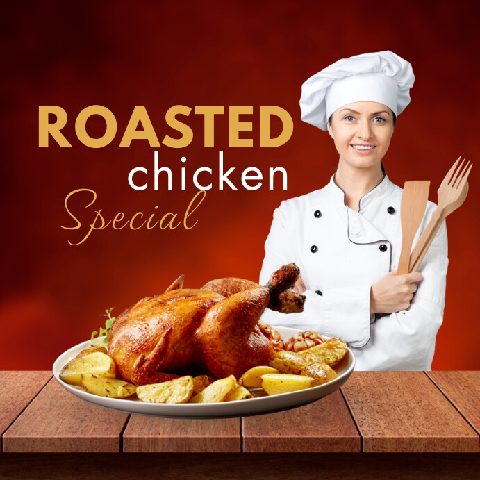 ROASTED CHICKEN MENU TEMPLATE | PosterMyWall