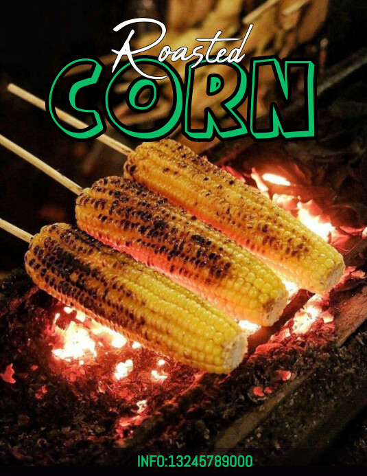 Roasted Corn Template | PosterMyWall