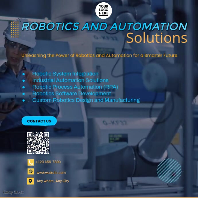 robitics automation services ad Template | PosterMyWall