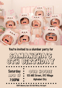 Roblox Birthday Invitation 17 Template | PosterMyWall