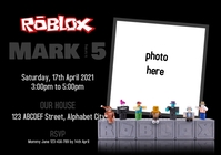 Roblox Birthday Invitation 17 Template | PosterMyWall