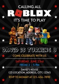 roblox invitation Template | PosterMyWall