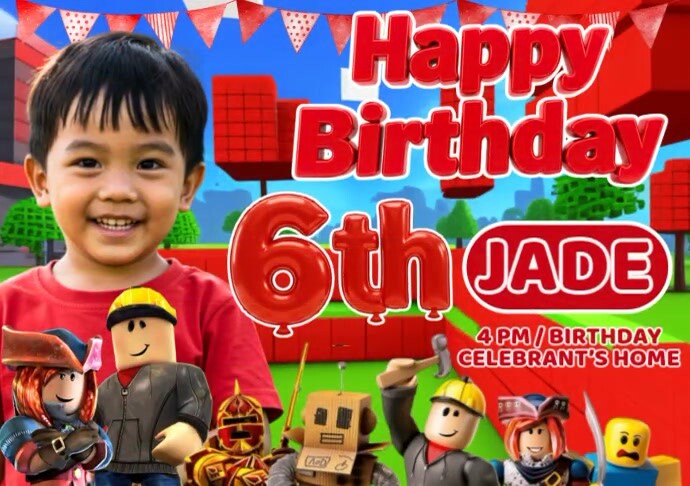 Children's Birthday Party A4 Template | PosterMyWall