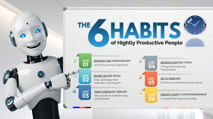 Robot AI Futuristic Tech Thumbnail template