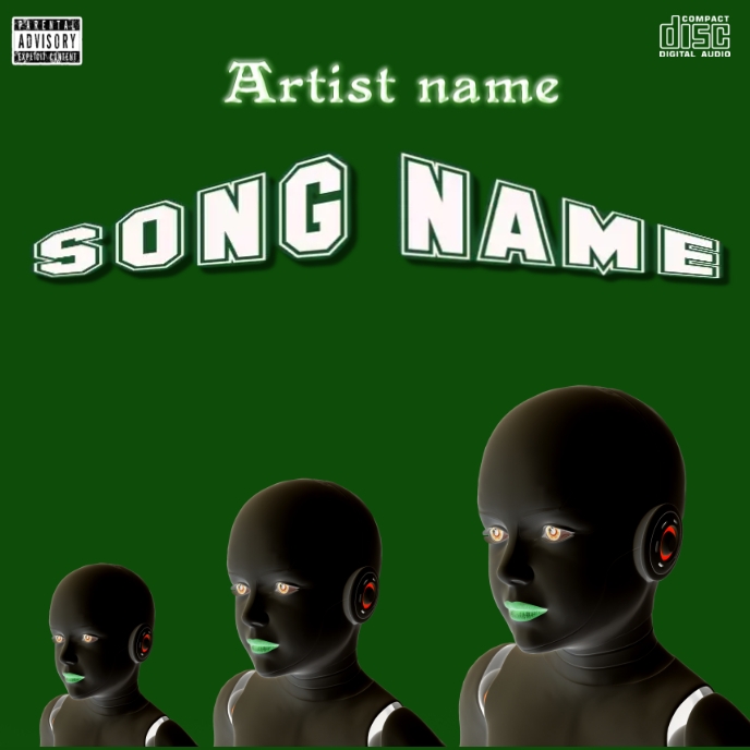 Robotic Album Cover template