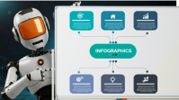 Robotic Infographics Futuristic Tech Thumbnail template