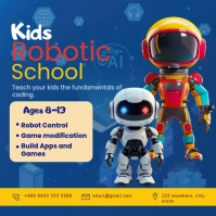 ROBOTIC SCHOOL Instagram Post template