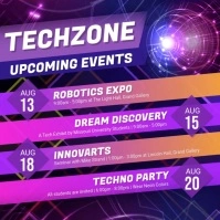 Robotics Upcoming Event Video Ad Kvadrat (1:1) template