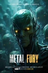 Robots Sci-Fi Poster template