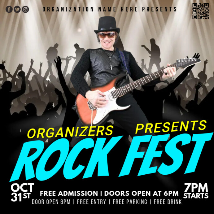 Rock A Template PosterMyWall