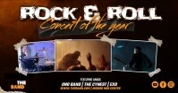 Rock & Roll Concert Banner Gambar Bersama Facebook template