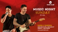 Rock & Roll MusicTwitter post Twitter-Beitrag template