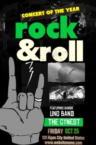 Rock & Roll Poster template