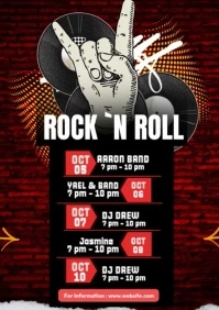 Rock `in Roll Schedule A4 template