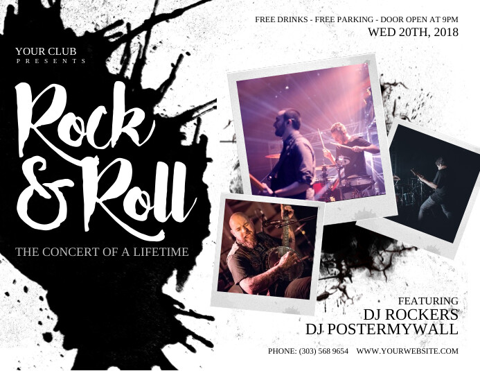 Rock Roll Flyer Template Postermywall
