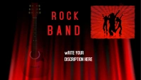 Rock band blog header ส่วนหัวบล็อก template