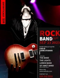 Rock Band Party Video Ads Template | PosterMyWall