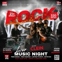 Rock Band Weekend Post Instagram template