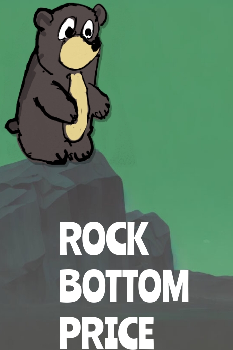 Bottom Price Rock bottom price Template | PosterMyWall