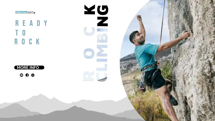Rock Climbing Template PosterMyWall