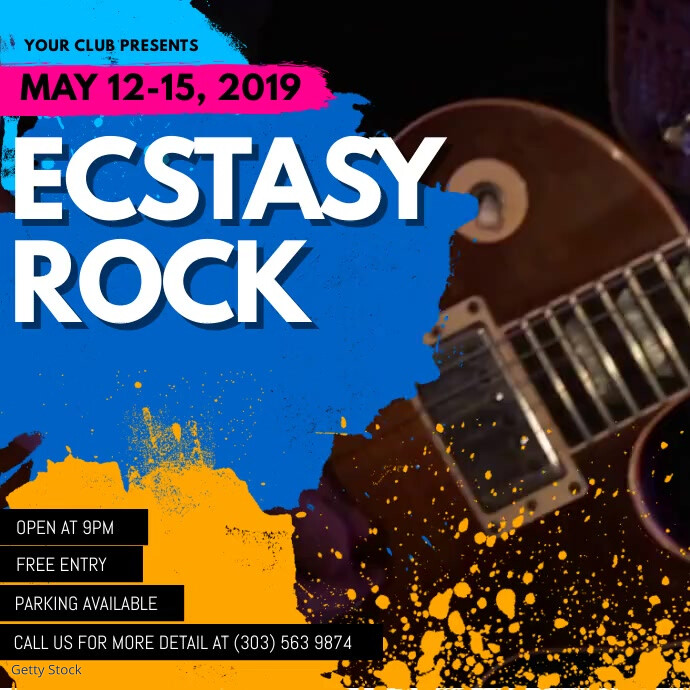 Rock Concert Promo Video Template PosterMyWall