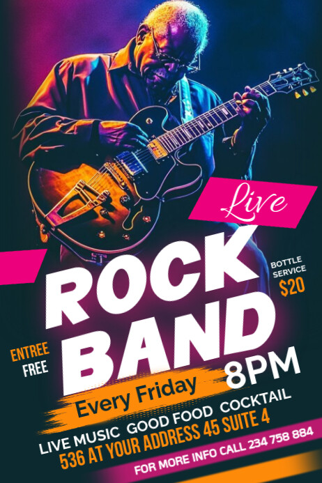 ROCK Poster template