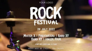 Nero Rock Festival Film w tle na Facebooka Template