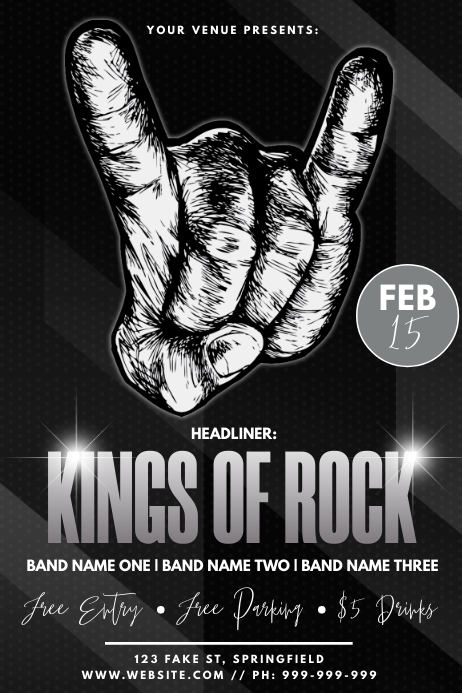 Rock Festival Poster Template Postermywall