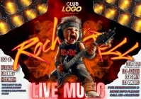 Rock In Roll night A4 template
