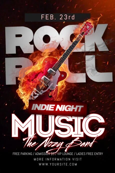 Rock Indie Template | PosterMyWall