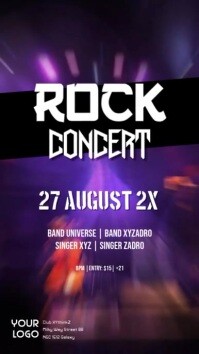 Concert Ad Examples Rock Music Concert event Party Flyer Band Ad Template | PosterMyWall
