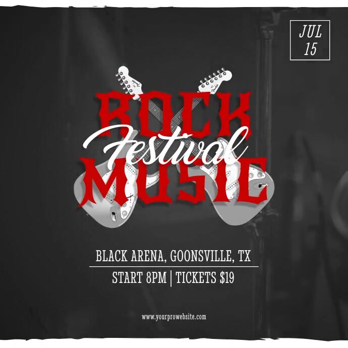 Concert Ad Examples Rock Music Festival Concert Video Ad Template | PosterMyWall