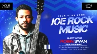 Rock Music Party Flyer Publicación de Twitter template