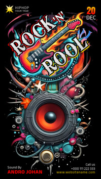 Rock N Rool Template Instagram Story