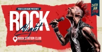 Rock Night Facebook template