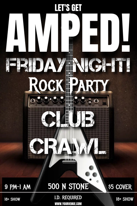 ROCK POSTER Template PosterMyWall