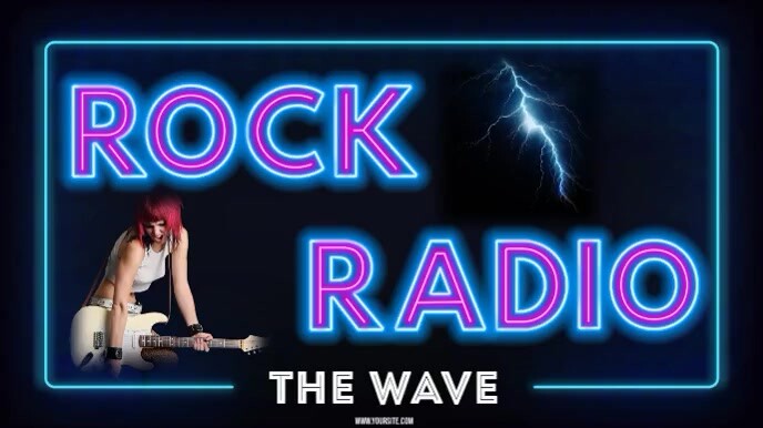 Rock Radio Station Video Ad Digital Display (16:9) template
