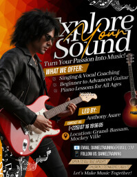 Rock Your Talent Flyer (US Letter) template