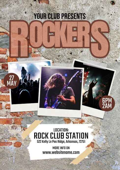 Rockers Flyer Template | PosterMyWall