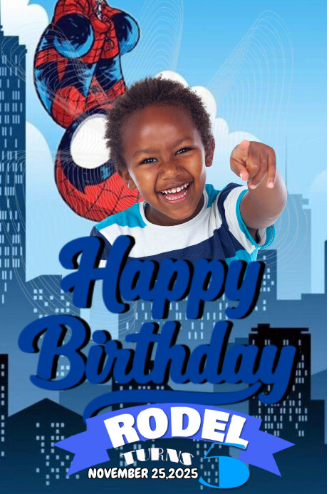 Rodel Birthday Invitition Template | PosterMyWall