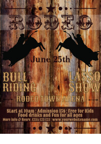 Rodeo Program Design Rodeo Template | PosterMyWall