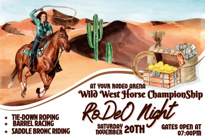 Rodeo Program Design Copy of rodeo | PosterMyWall