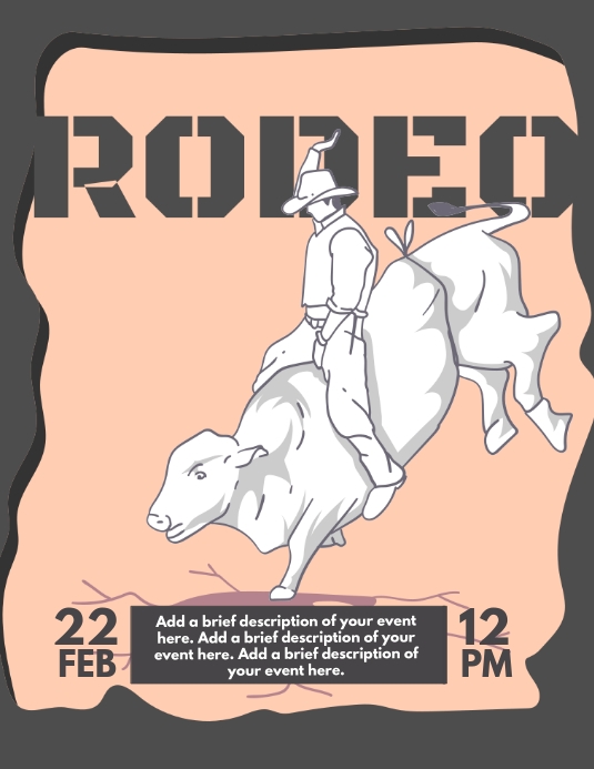 X Rodeo Design This Design Template is not available | PosterMyWall