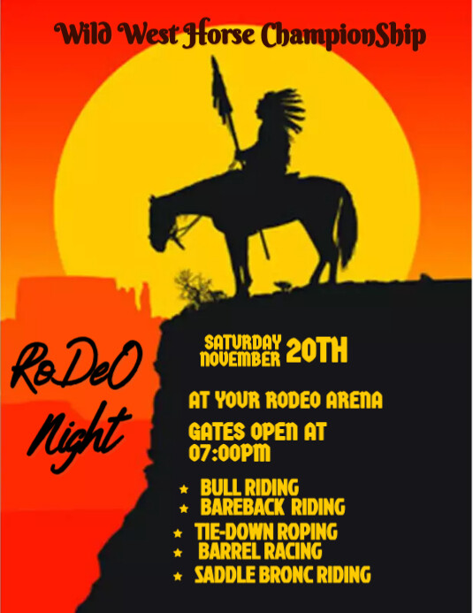 rodeo Template | PosterMyWall