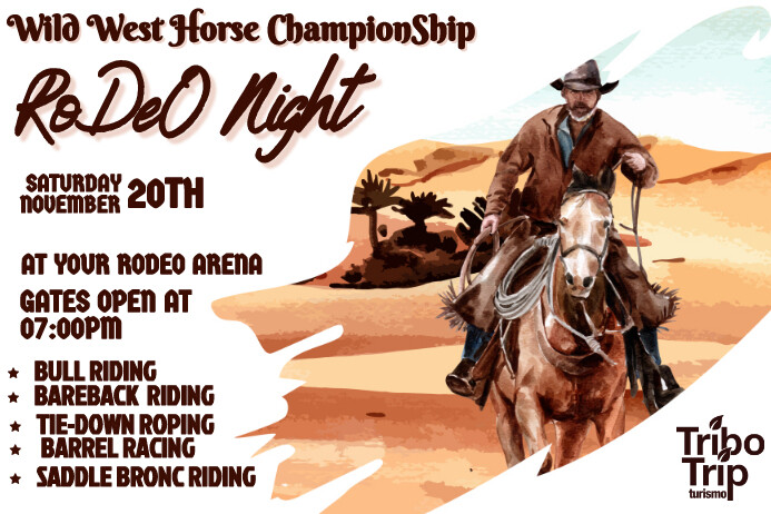 Current Rodeo Poster rodeo Template | PosterMyWall